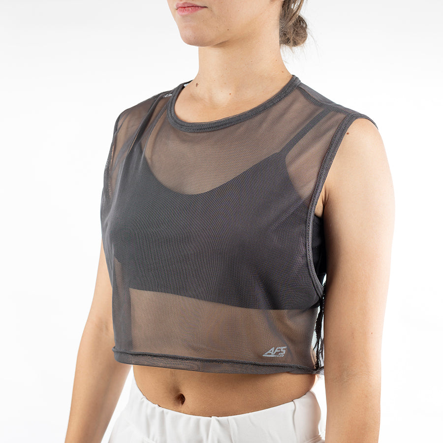 Blusa mesh sin manga