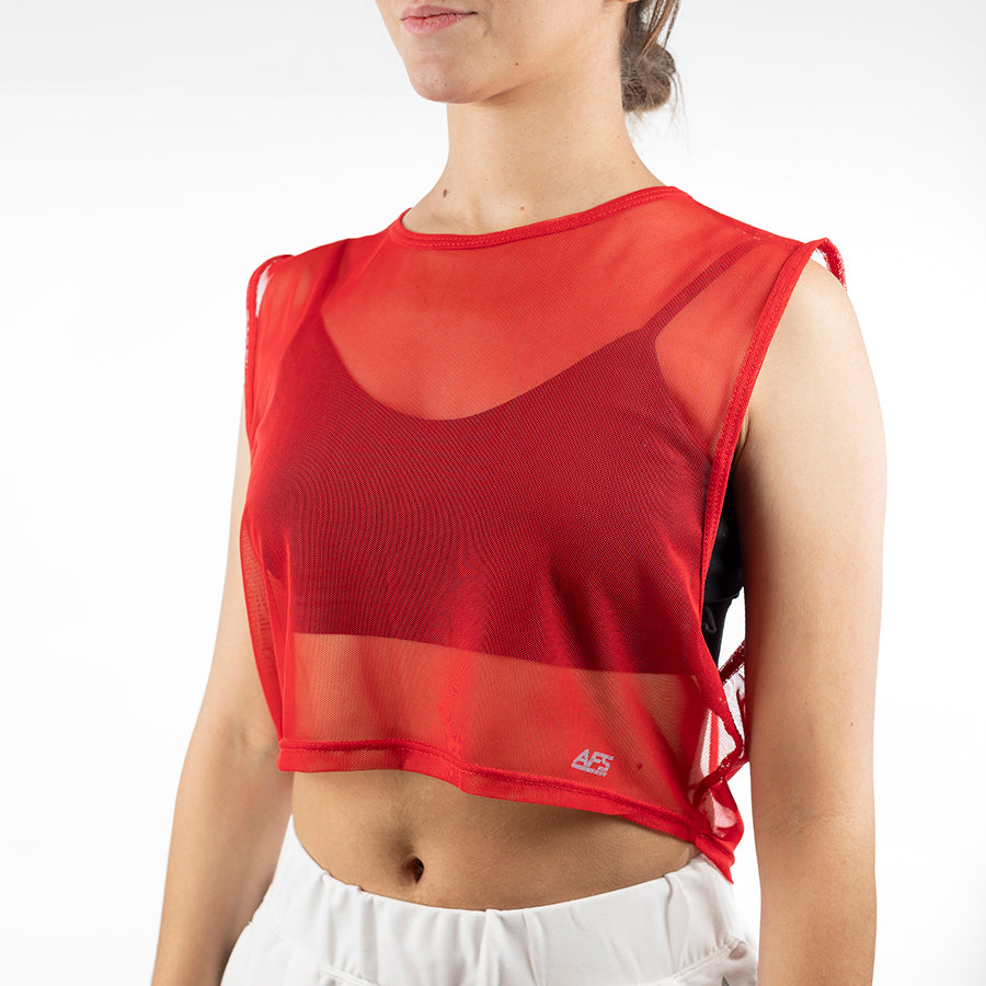 Blusa mesh sin manga