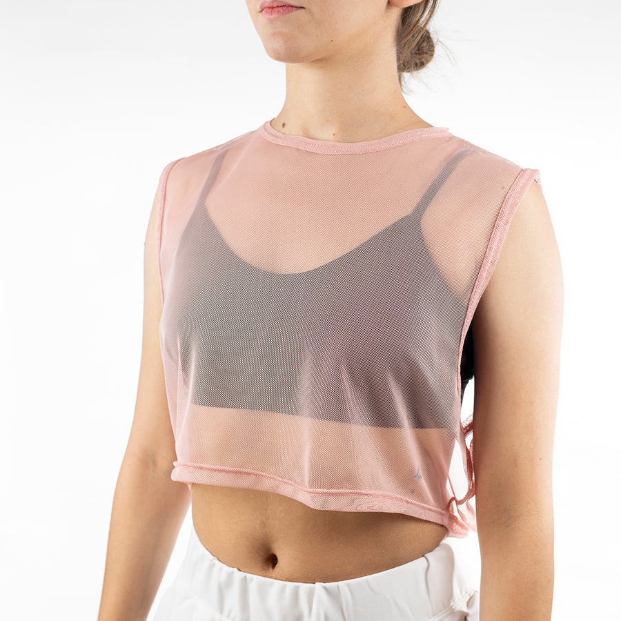 Blusa mesh sin manga