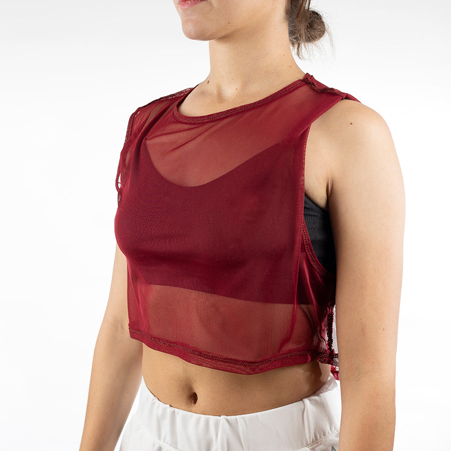 Blusa mesh sin manga