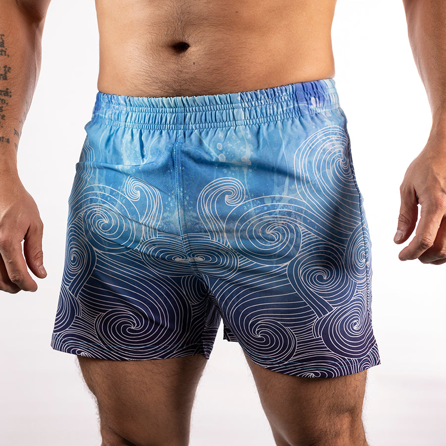 Traje de Baño Olas Azul