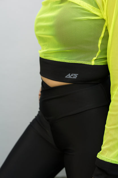 Blusa Mesh Manga Larga