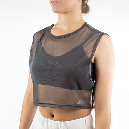 Blusa mesh sin manga