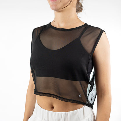 Blusa mesh sin manga