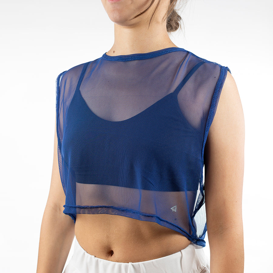 Blusa mesh sin manga