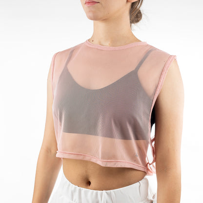 Blusa mesh sin manga