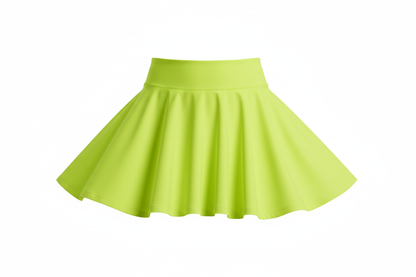 falda short circular amarillo neon talla grande, toma de ejemplo las fotos de mi inventario que llevan el mismo nombre