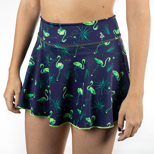 Falda Short Sublimada Flamencos